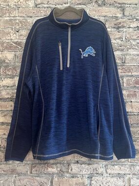 NFL Detroit Lions 3/4 Zip Pullover with front pockets great condition Unisex